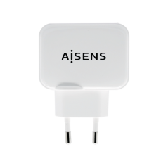 ✅ Aisens Chargeur USB 17W 5V/3.4A - 2xUSB avec Contrôle AI - Couleur Blanche couleur en stock