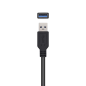 Câble d'extension Aisens USB 3.0 avec amplificateur - Type A/MA/H - 5,0 m - Couleur noire