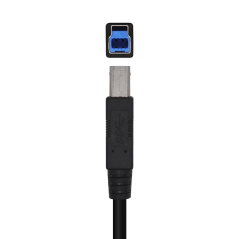 Câble d'imprimante Aisens USB 3.0 Type A/MB/M - 2.0M - Couleur noire