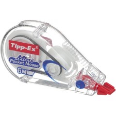 Ruban correcteur Tipp-Ex Mini Pocket Mouse 5mm x 6m lot de 10