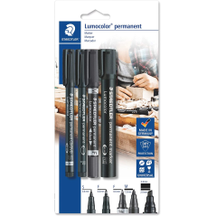 pack marqueurs permanents Staedtler noir