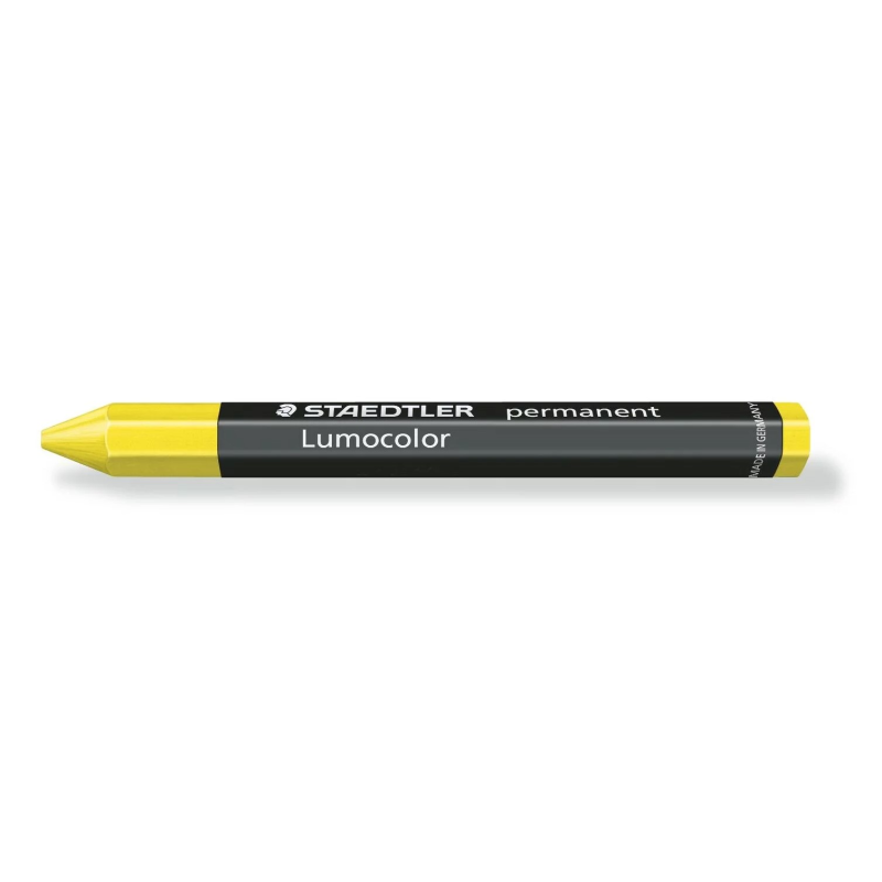 LOT de 12 Staedtler Lumocolor Permanent Omnigraph 236 Cire permanente hexagonale - Résistant à l'eau - Diamètre 12 mm environ
