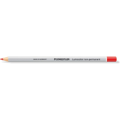 crayon rouge hexagonal Staedtler Lumocolor