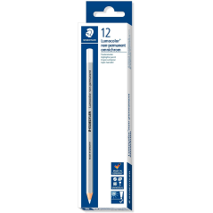 Lot de 12 Staedtler Lumocolor Crayon Blanc