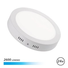 ✅ Downlight Circulaire Elbat sur Mur LED 24W Lumière Blanche - Couleur Blanche couleur Blanc en stock