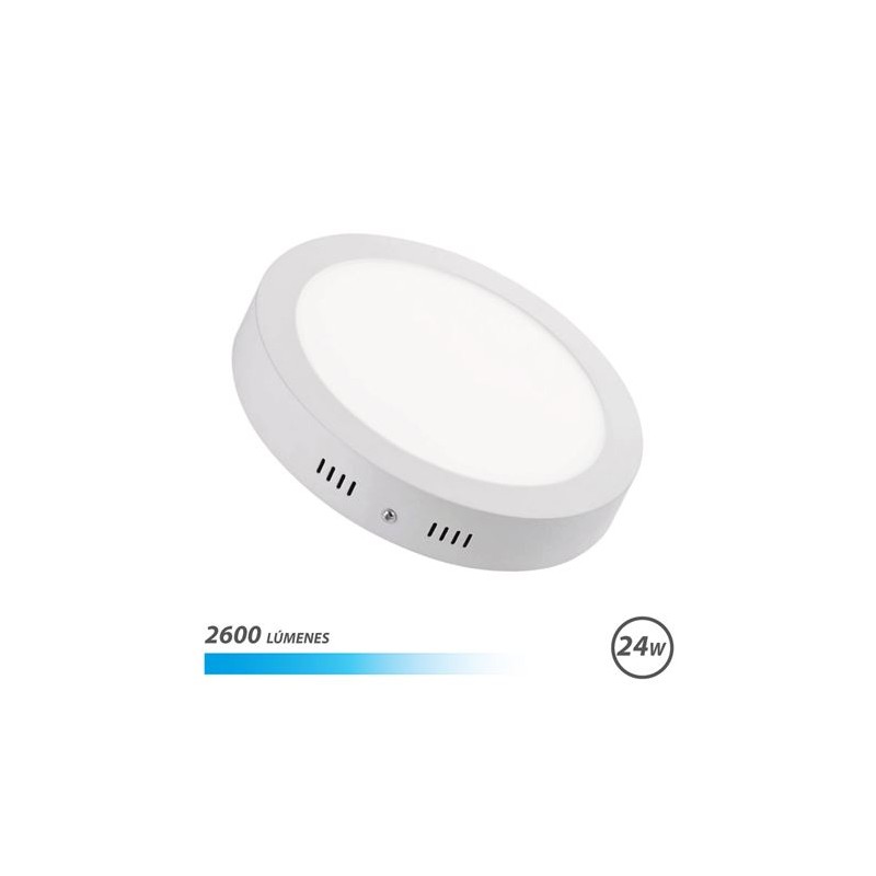 Downlight Circulaire Elbat sur Mur LED 24W Lumière Blanche - Couleur Blanche