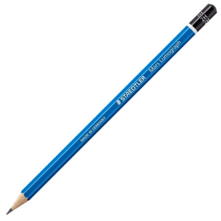 crayon bleu hexagonal Staedtler 2H
