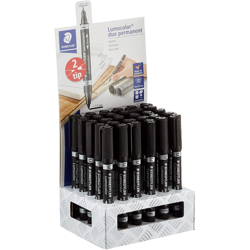 Marqueur permanent Staedtler Lumocolor - Lot de 30