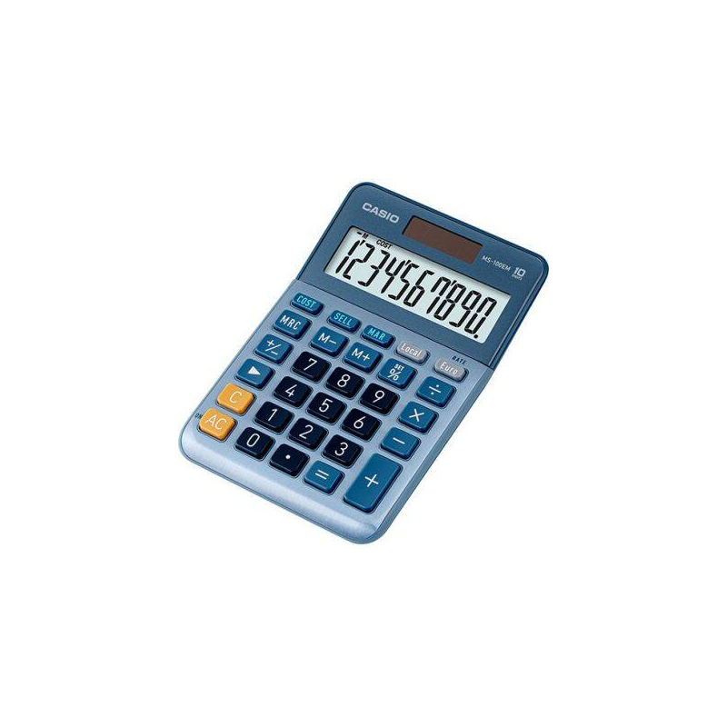 Calculatrice de bureau Casio MS100BM 10 chiffres 4 opérations