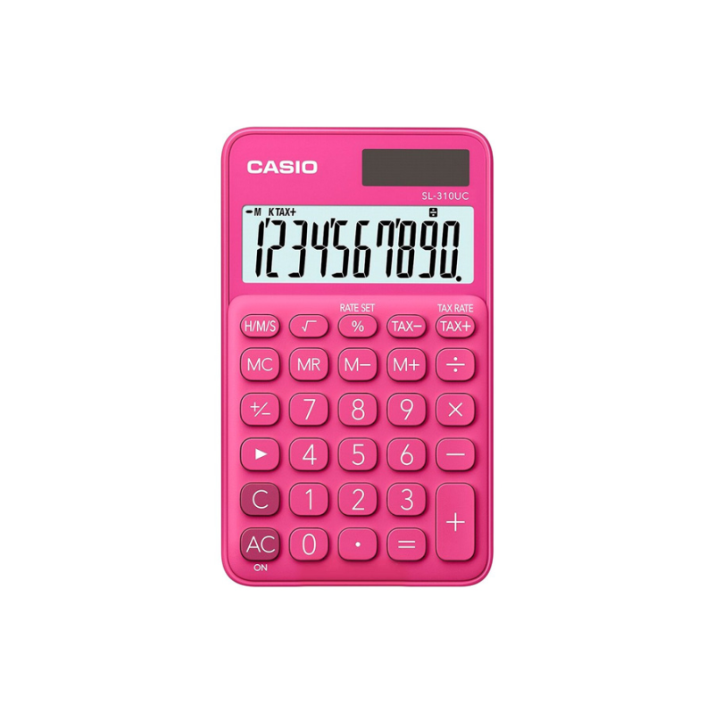 Calculatrice de poche Casio SL-310UC rose intense Calculatrice de poche Casio SL-310UC rose intense