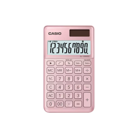 calculatrice rose Casio écran large
