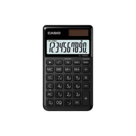 calculatrice noire Casio écran large