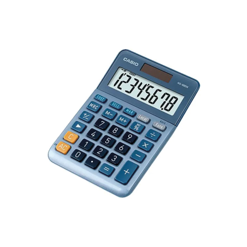 Calculatrice Casio MS-88EM-W-EP 8 chiffres bureau