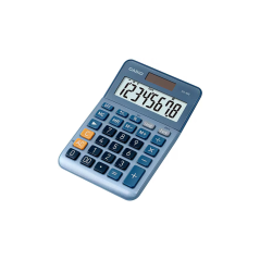 calculatrice Casio bleue affichage numérique