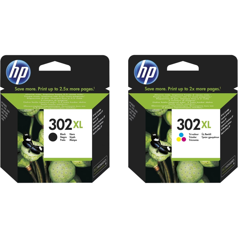 HP Pack 302 XL Noir et couleurs HP Pack 302 XL Noir et couleurs