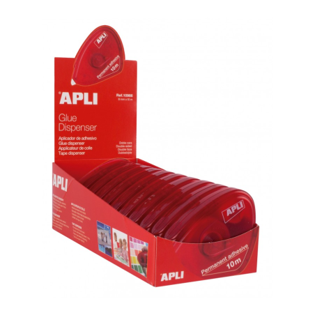 ✅ Apli Lot de 10 Applicateurs Adhésifs Double Face 8 mm x 10 m couleur en stock