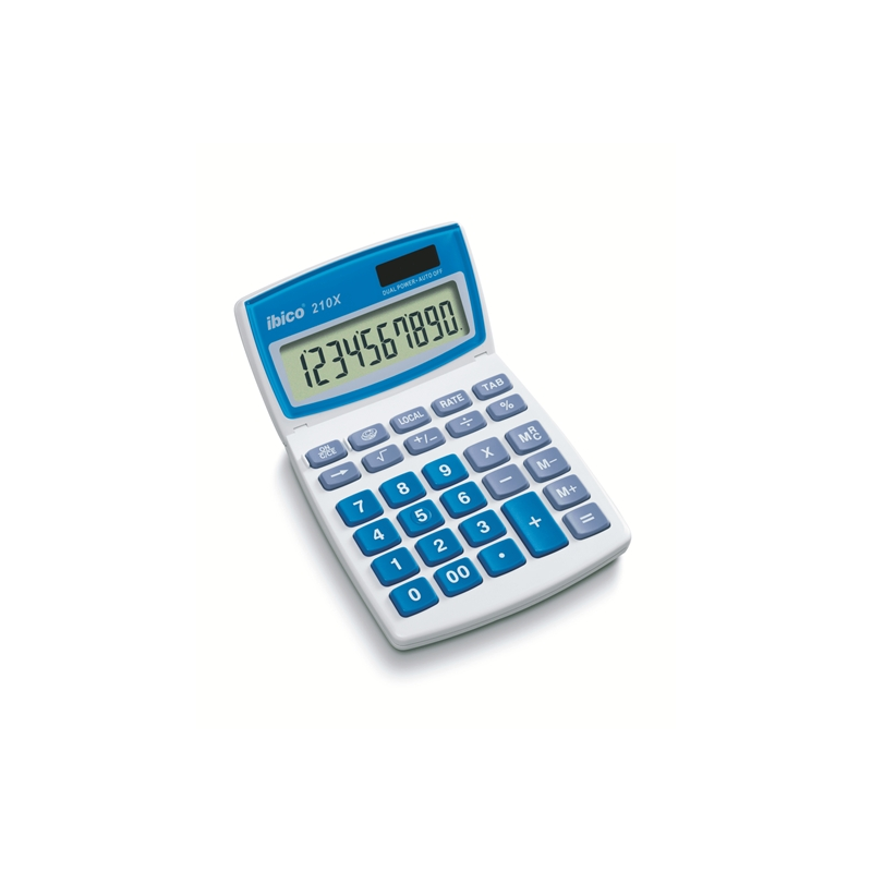 Calculatrice de bureau Ibico 210X LCD 10 chiffres grandes touches