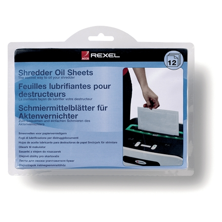 ✅ Rexel Lot de 12 feuilles de lubrifiant pour broyeur couleur en stock