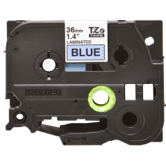 ✅ Brother TZe561 Original Ruban d'étiquettes laminées - Texte noir sur fond bleu - Largeur 36 mm x 8 mètres c en stock
