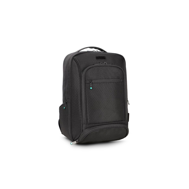 Sac à dos compact Urban Factory Mixee pour ordinateurs portables jusqu'à 14 pouces - Écologique - Noir