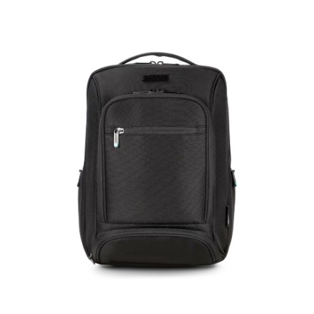 Sac à dos compact Urban Factory Mixee pour ordinateurs portables jusqu'à 14 pouces - Écologique - Noir