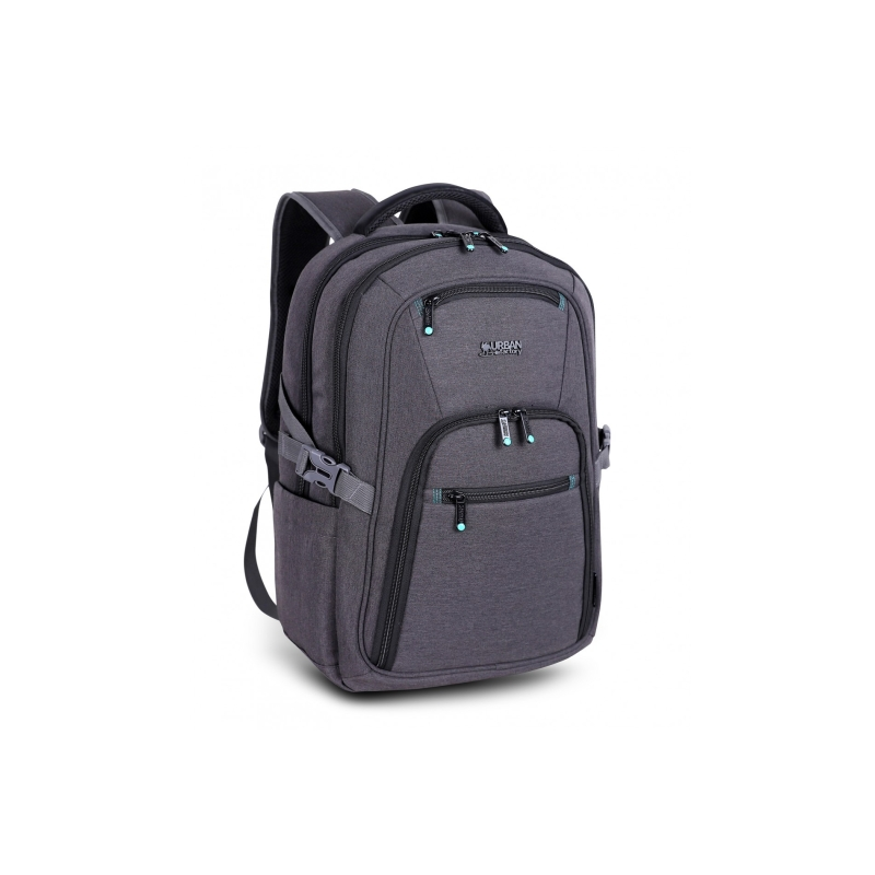 Sac à dos de voyage Urban Factory Heavee Green pour ordinateur portable 17,3" - Écologique - Gris