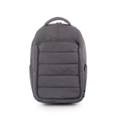 Sac à dos Urban Factory Greenee pour ordinateur portable 15,6" - Écologique - Double compartiment - Gris