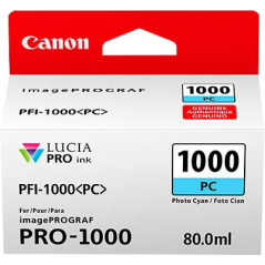 ✅ Canon Cartouche encre PFI-1000pc (0550C001) couleur cyan clair en stock