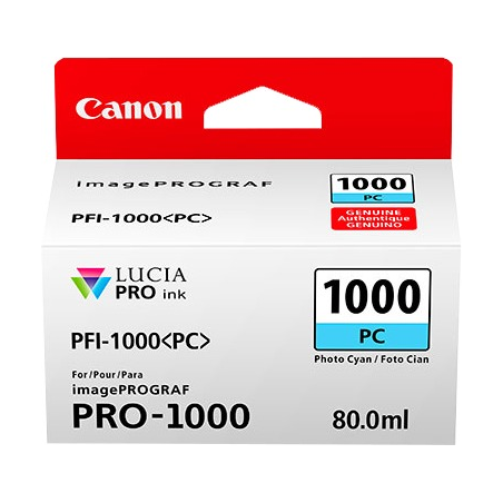 ✅ Canon Cartouche encre PFI-1000pc (0550C001) couleur cyan clair en stock