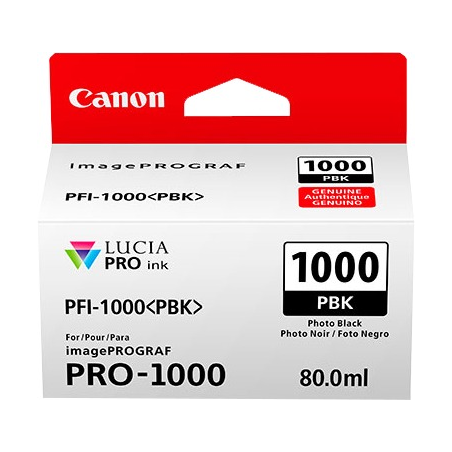 ✅ Canon Cartouche encre PFI-1000pbk (0546C001) couleur noir photo en stock