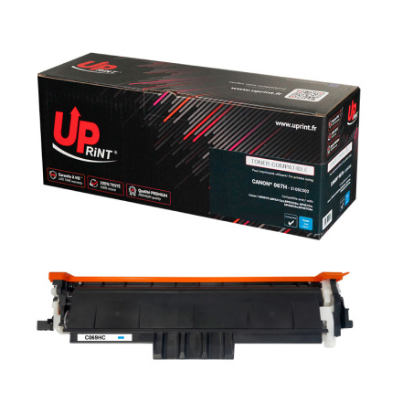 ✅ Toner Uprint compatible Canon 067H cyan - Remplace 5105C002/5101C002 couleur cyan en stock
