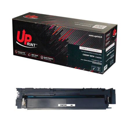 ✅ Toner Uprint compatible Canon 067H noir - Remplace 5106C002/5102C002 couleur Noir en stock
