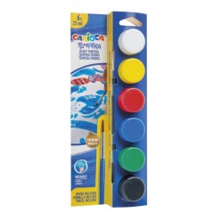 ✅ Carioca Pack de 6 Tempera en Pots - 25 ml - Pinceau Inclus - Superlavable - Miscible - Couleurs Assorties coul en stock