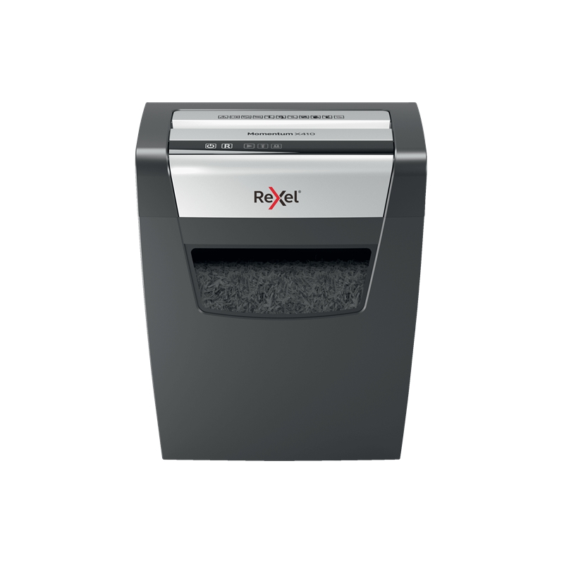 Destructeur Rexel Momentum X410 Confetti Cut - Détruit jusqu'à 10 feuilles - 23L