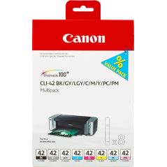 ✅ Canon Multipack CLI-42multi (6384B010) couleur BK+C+M+Y+C+M+GY en stock