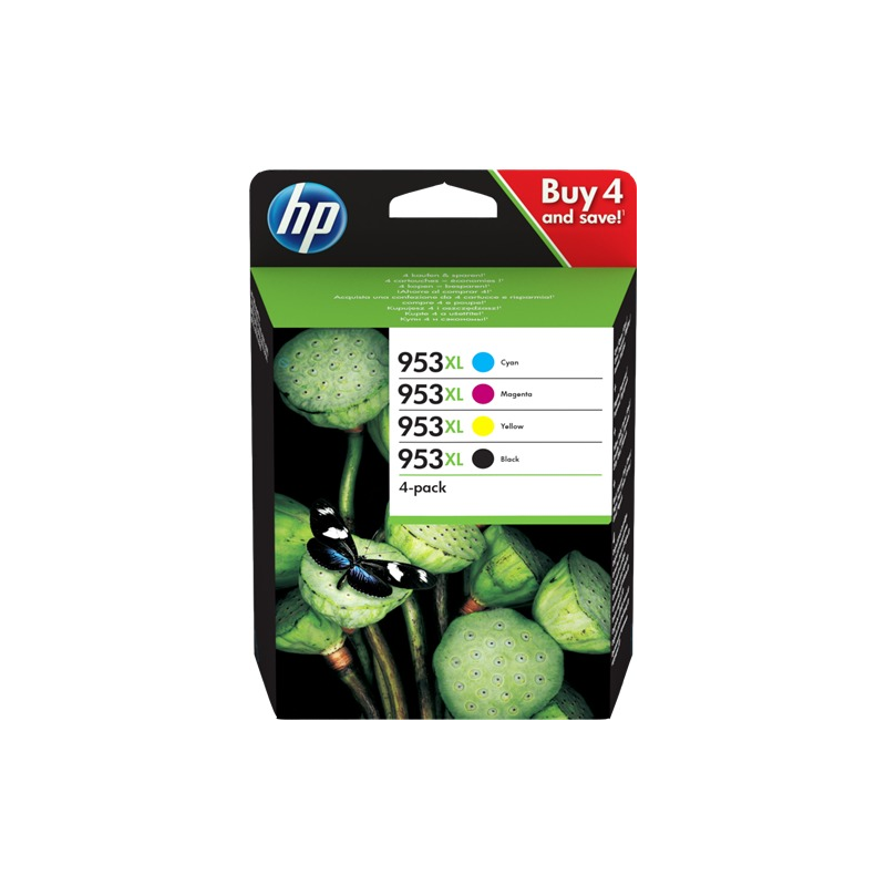 HP Multipack 953 XL (3HZ52AE) noir, cyan, magenta, jaune