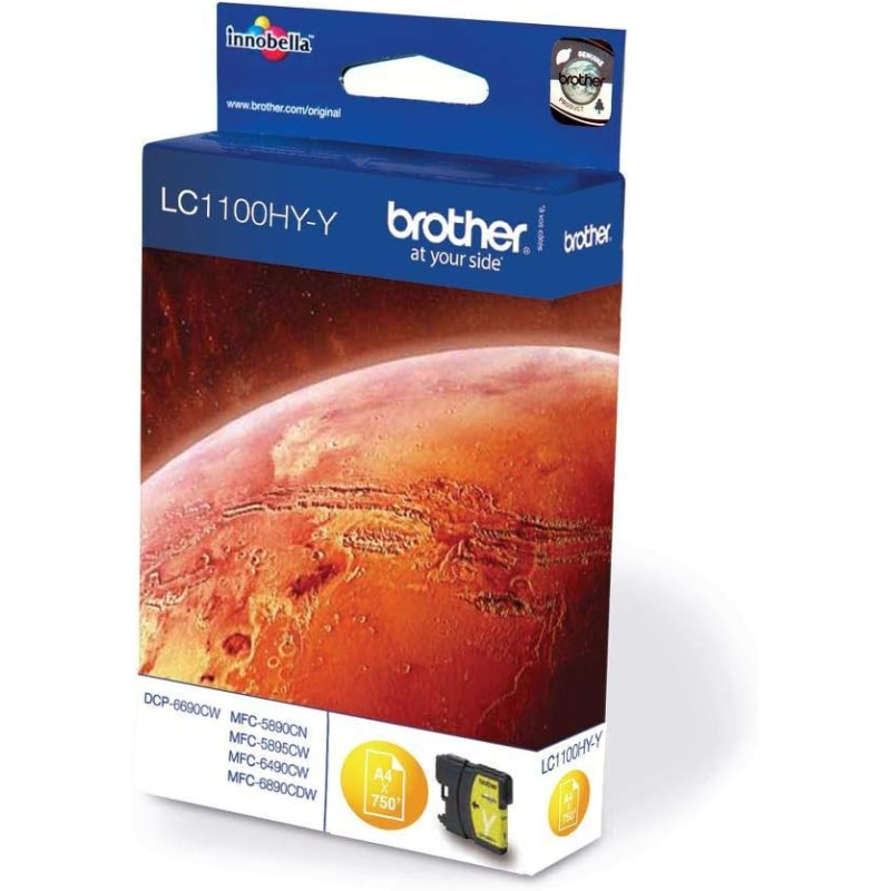 Brother cartouche encre LC-1100HY jaune