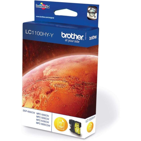 ✅ Brother cartouche encre LC-1100HY jaune couleur jaune en stock