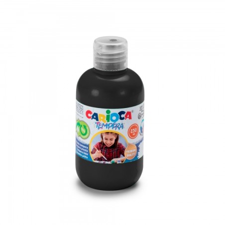 ✅ Carioca Tempera Flacon 250 ml - Couleurs superlavables - Facile à mélanger - Applicable sur matériaux poreu en stock