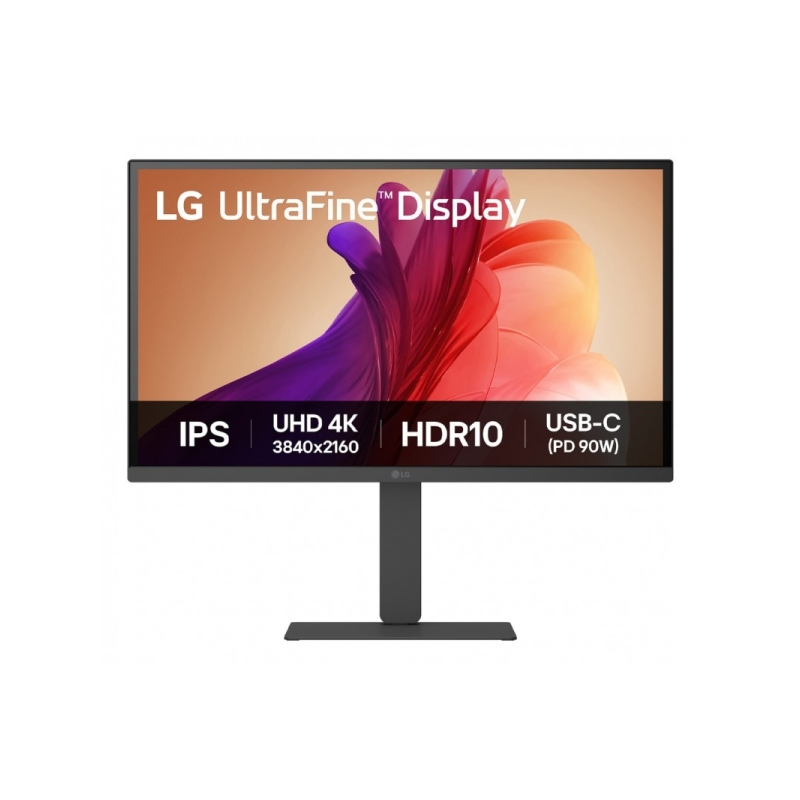 Moniteur LG 27" IPS UHD 4K 60 Hz HDR 10 LED - Temps de réponse de 5 ms - Réglable en hauteur, inclinaison et rotation - 2