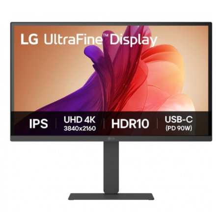 Moniteur LG 27" IPS UHD 4K 60 Hz HDR 10 LED - Temps de réponse de 5 ms - Réglable en hauteur, inclinaison et rotation - 2