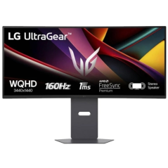 Moniteur incurvé LG UltraGear 34" 1500R VA UltraWide QHD 160 Hz HDR10 FreeSync Premium - Temps de réponse 1 ms - Haut-parleurs