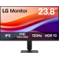 Moniteur LG 23,8" LED IPS Entrée de gamme Full HD 120 Hz - Temps de réponse 5 ms - 16:9 - HDMI - VESA 100 x 100 mm