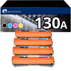 ✅ Pack 4 toners compatibles HP 130A couleur pack en stock