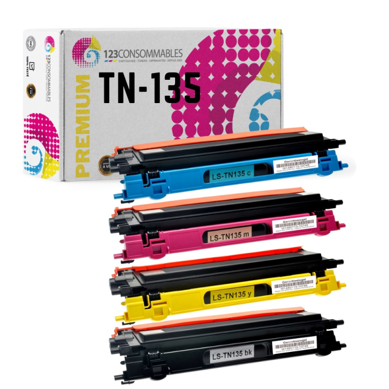 Pack 4 toners compatible BROTHER TN135 (BK+C+M+Y) Pack 4 toners compatible BROTHER TN135 (BK+C+M+Y)
