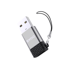 BWOO Adaptateur BZ-38 USB vers USB-C Gris