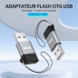 BWOO Adaptateur BZ-38 - USB vers USB C - Gris