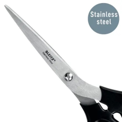 ✅ Ciseaux Leitz en acier inoxydable 20 cm - Poignée ergonomique - Noir couleur Noir en stock