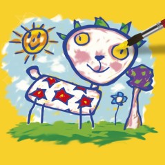 PlayColor Basic Liquide Pack de 6 Tempera 40 ml - Ne gondole pas le papier - Grande viscosité - Haute opacité - Couleurs