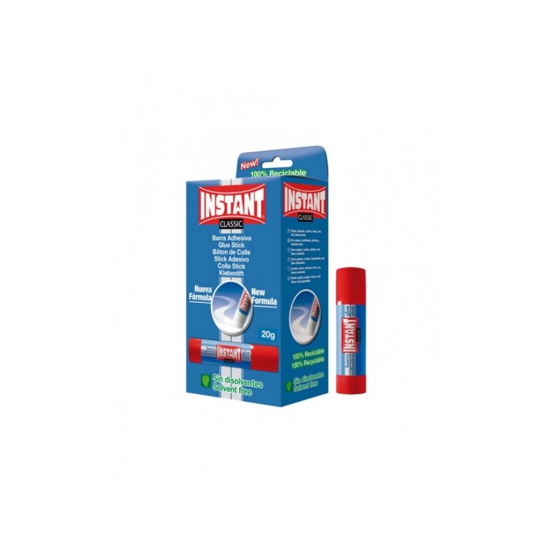 LOT de 24 Bâton de Colle Instantanée Classique 20grs - Convient aux Enfants et/ou Usage Domestique - Lavable - Sans Solvant